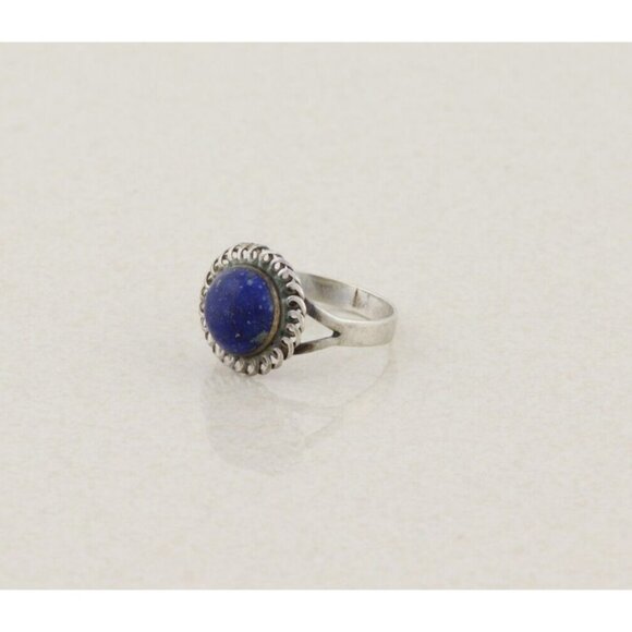 Sterling Silver Lapis Lazuli Ring Size 7 1/4 - Picture 5 of 7